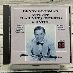 Benny Goodman Mozart‎ Clarinet Concerto & Quintet [1986 CD] Charles Munch RCA